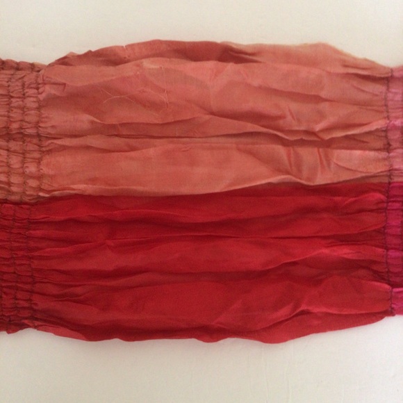 VINTAGE SILK MULTI COLORED BOHEMIAN  SCARF - Picture 5 of 16